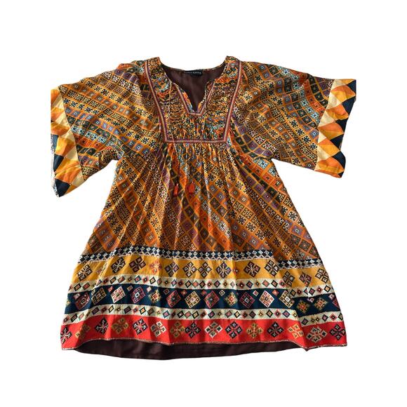 Anthropologie Tanvi Kedia Sumana Kaleidoscope Boho Festival Tunic - Large - Picture 10 of 12